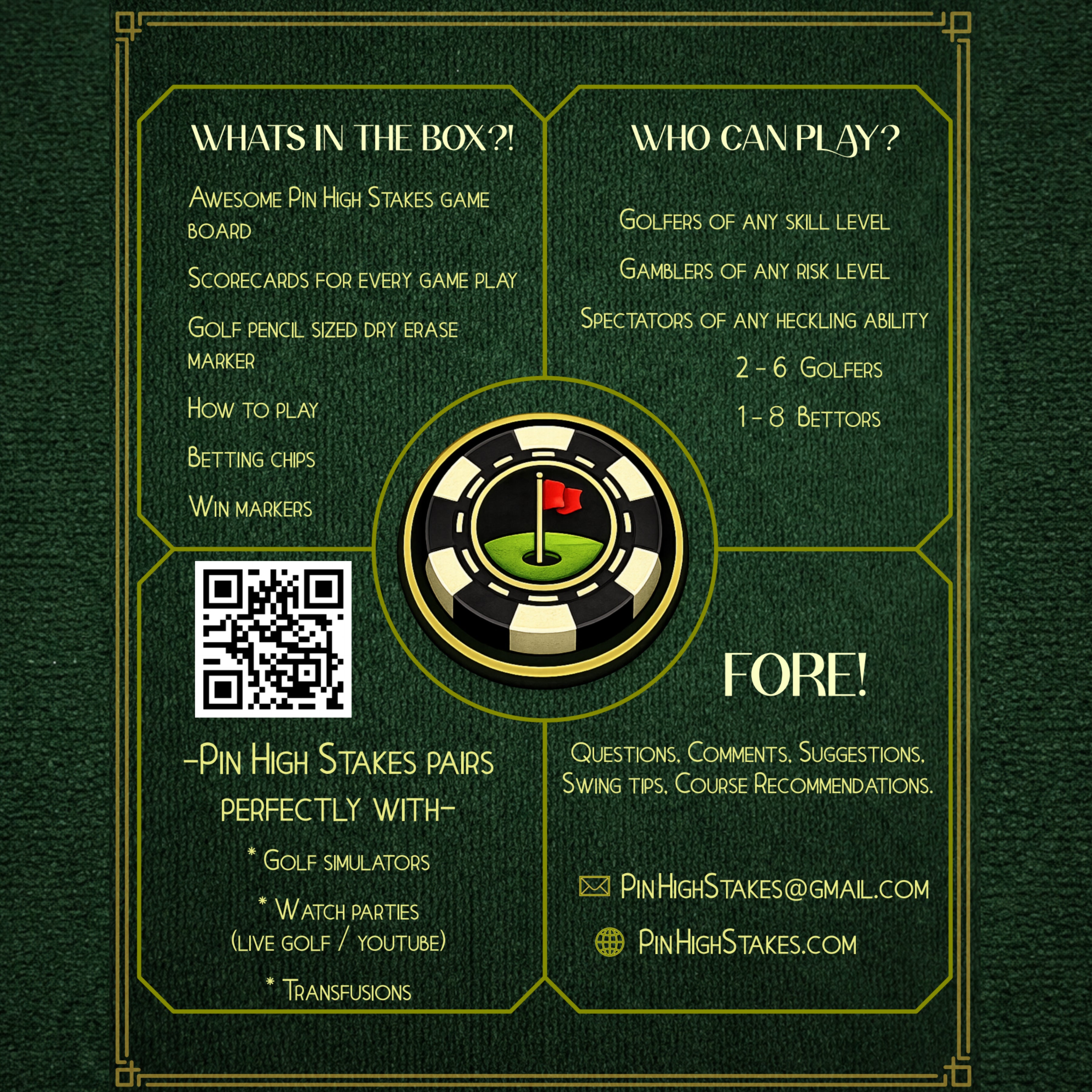 Pin High Stakes TM: The Board Game